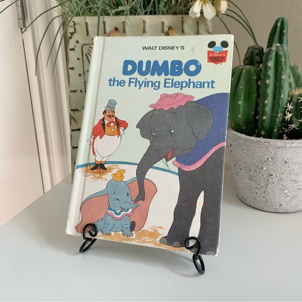 Vintage 1978 Walt Disney Dumbo the Flying Elephant Hardcover Children’s Book